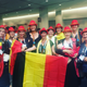 A cohort of German midwives prepares for the congress’s opening ceremony. Photo by Kathryn Jezer-Morton.